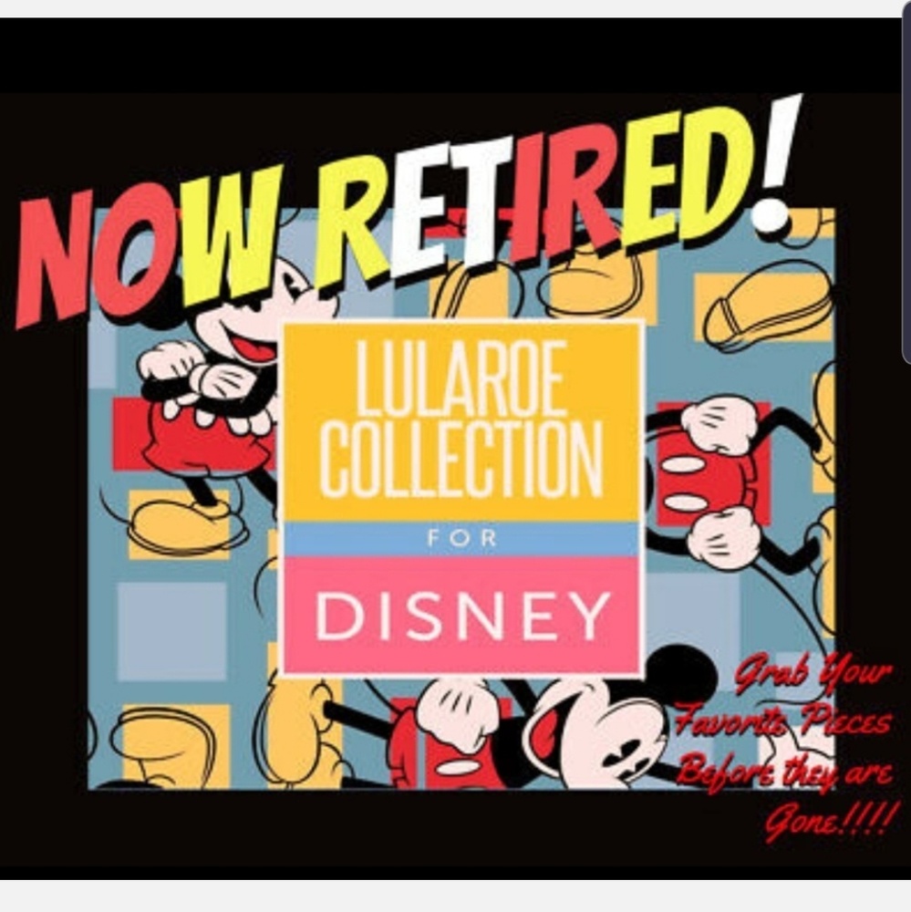 NWT OS DISNEY LULAROE LEGGINGS MICKEY AND MINNIE - Picture 5 of 5